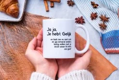 Grappige Mok Met Tekst: Jaja Je Hebt Gelijk | Grappige Cadeaus | Koffiemok | Koffiebeker | Theemok | Theebeker 11 Grappige Mok Met Tekst: Jaja Je Hebt Gelijk | Grappige Cadeaus | Koffiemok | Koffiebeker | Theemok | Theebeker -Keukenserie Winkel 1200x800 44