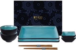 Tokyo Design Studio Glassy Turquoise Sushi Servies - 8 Delig - 2 Persoons -Keukenserie Winkel 1200x801 3