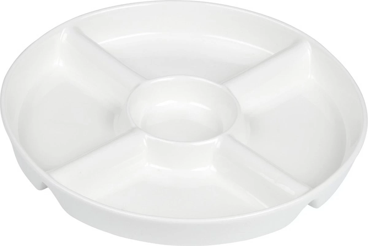 Snack/borrelschaal 5-vaks 23 Cm - Keukenbenodigdheden - Serveer Schaal Met 5 Vakken - Snacks/hapjes Serveren 3 Snack/borrelschaal 5-vaks 23 Cm - Keukenbenodigdheden - Serveer Schaal Met 5 Vakken - Snacks/hapjes Serveren