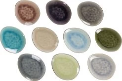 Cosy&Trendy Streetfood Festival Bord - Ovaal - 15 Cm X 11.5 Cm - Set-10