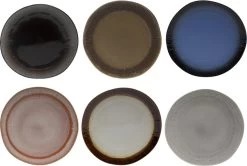 Tavola - Dinerborden - Earth Serie - Ø27cm - Aardewerk - 6 Stuks - Aarde Tinten - Servies
