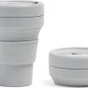 STOJO - Opvouwbare Beker - To Go - Grijs - 237ml - Herbruikbaar 2 STOJO - Opvouwbare Beker - To Go - Grijs - 237ml - Herbruikbaar -Keukenserie Winkel 1200x809