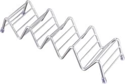 Krumble Taco Houder - Taco En Tortilla Houder Voor 4 Stuks - Serveerschalen - Koken & Tafelen - Kookgerei - Snack- & Tappasschalen - Metaal - Zilver -Keukenserie Winkel 1200x811 4