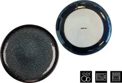 Palmer Serviesset Eccentric Stoneware 6-persoons 24-delig Blauw -Keukenserie Winkel 1200x822