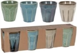 Cappuccino Kopjes - 4 Stuks - In Mooie Blauwe En Groene Kleuren -Keukenserie Winkel 1200x828 2