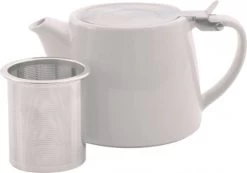 Point-Virgule - Theepot Met Thee Infuser - Mat - Gebroken Wit - 500ml -Keukenserie Winkel 1200x841 1