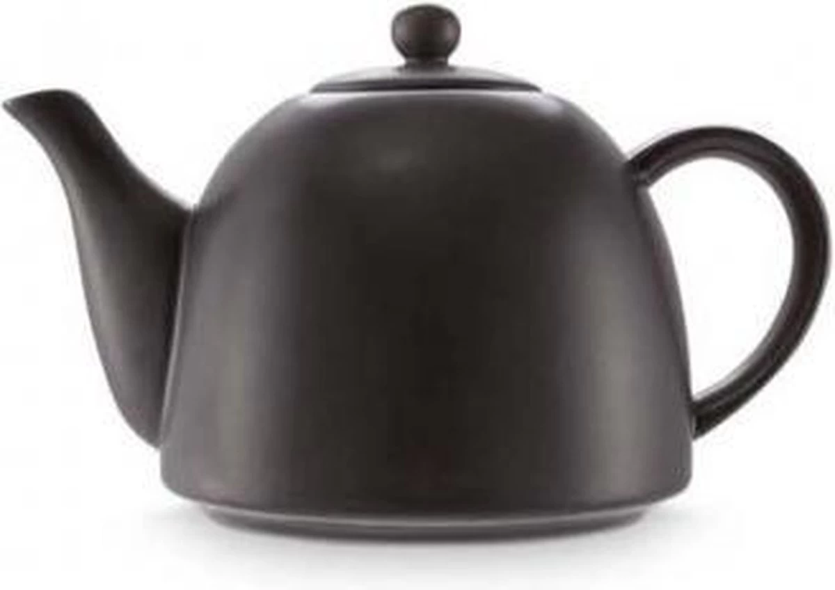 Vtwonen Theepot - Mat Zwart - Porselein - 1.8 Liter 3 Vtwonen Theepot - Mat Zwart - Porselein - 1.8 Liter