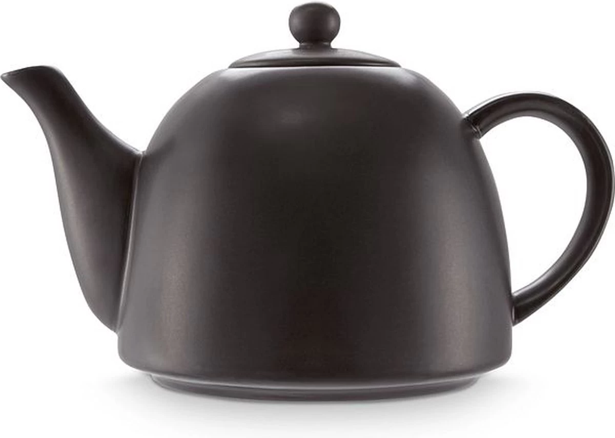 Vtwonen Theepot - Mat Zwart - Porselein - 1.8 Liter 4 Vtwonen Theepot - Mat Zwart - Porselein - 1.8 Liter - Afbeelding 2