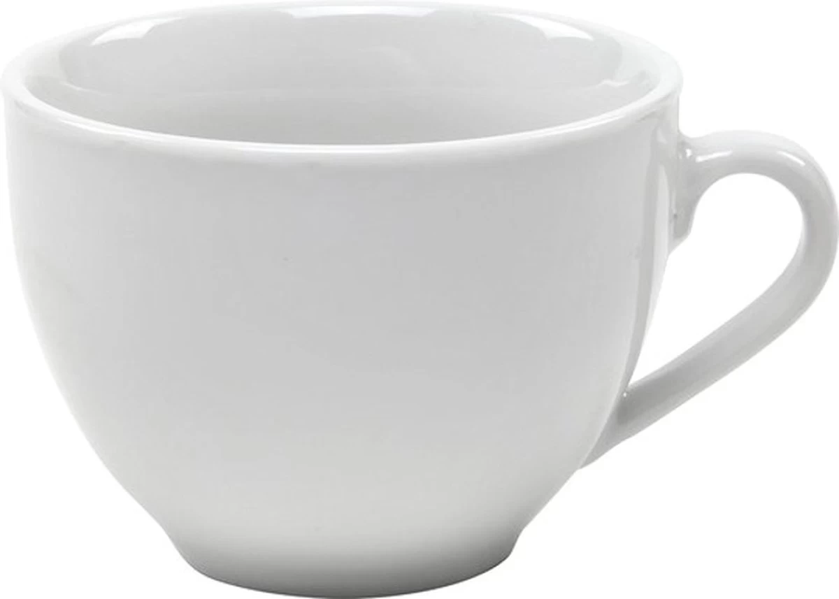 Merkloos Koffie Kopjes – Koffiekopjes – Koffiemokken – Cappuccino – Set Van 6 – Porselein – 250 Ml – Wit 5 Merkloos Koffie Kopjes – Koffiekopjes – Koffiemokken – Cappuccino – Set Van 6 – Porselein – 250 Ml – Wit - Afbeelding 3