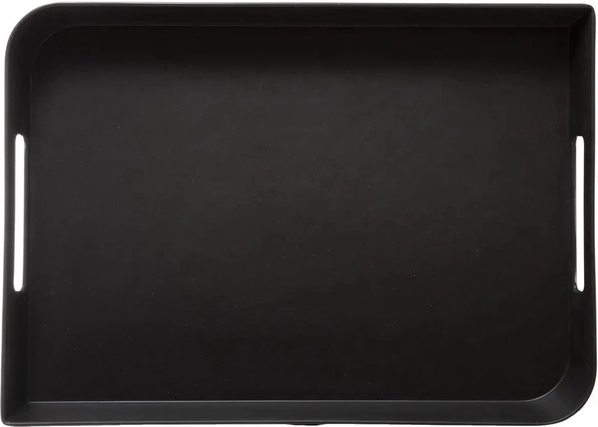 Dienblad/serveerblad Rechthoekig 35 X 25 Cm Zwart Met Handvaten - Serveerbladen, Dienbladen & Keukenbenodigdheden 4 Dienblad/serveerblad Rechthoekig 35 X 25 Cm Zwart Met Handvaten - Serveerbladen, Dienbladen & Keukenbenodigdheden - Afbeelding 2
