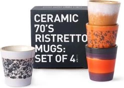 HKliving Ristretto 70`s Style Ceramic - Set Van 4 -Keukenserie Winkel 1200x861