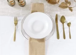 LeRijn® Serviesset Deventer 8 Persoons - 24 Delig - Licht Crème Wit Met Gouden Rand En Motief - Dinerborden - Soepborden - Dessertborden - Borden Servies - Bordenset -Keukenserie Winkel 1200x864 1