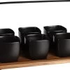 Mica Decorations - Luxe Tapas Set - 6 Zwarte Tapas Schaaltjes Op Houten Tapasplank - Servies - Borrelplank Olijfhout 1 Mica Decorations - Luxe Tapas Set - 6 Zwarte Tapas Schaaltjes Op Houten Tapasplank - Servies - Borrelplank Olijfhout -Keukenserie Winkel 1200x866 1