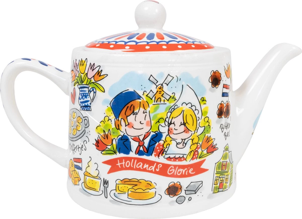 Theepot - Typisch Nederlands - Hollandse Cadeautjes - Holland Souvenir 4 Theepot - Typisch Nederlands - Hollandse Cadeautjes - Holland Souvenir - Afbeelding 2