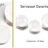 LeRijn® Serviesset Deventer 6 Persoons - 18 Delig - Licht Crème Wit Met Gouden Rand En Motief - Dinerborden - Soepborden - Dessertborden - Borden Servies - Bordenset 2 LeRijn® Serviesset Deventer 6 Persoons - 18 Delig - Licht Crème Wit Met Gouden Rand En Motief - Dinerborden - Soepborden - Dessertborden - Borden Servies - Bordenset -Keukenserie Winkel 1200x872