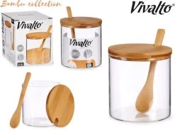 Suikerkom / Suikerpotje Glas Met Bamboe Houten Lepel En Deksel 520 ML 7 Suikerkom / Suikerpotje Glas Met Bamboe Houten Lepel En Deksel 520 ML -Keukenserie Winkel 1200x889 9