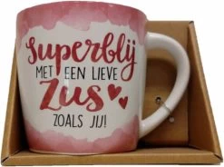 Enjoy Mok - Superblij Met Een Lieve Zus Zoals Jij - Met Binnentekst 7 Enjoy Mok - Superblij Met Een Lieve Zus Zoals Jij - Met Binnentekst -Keukenserie Winkel 1200x892