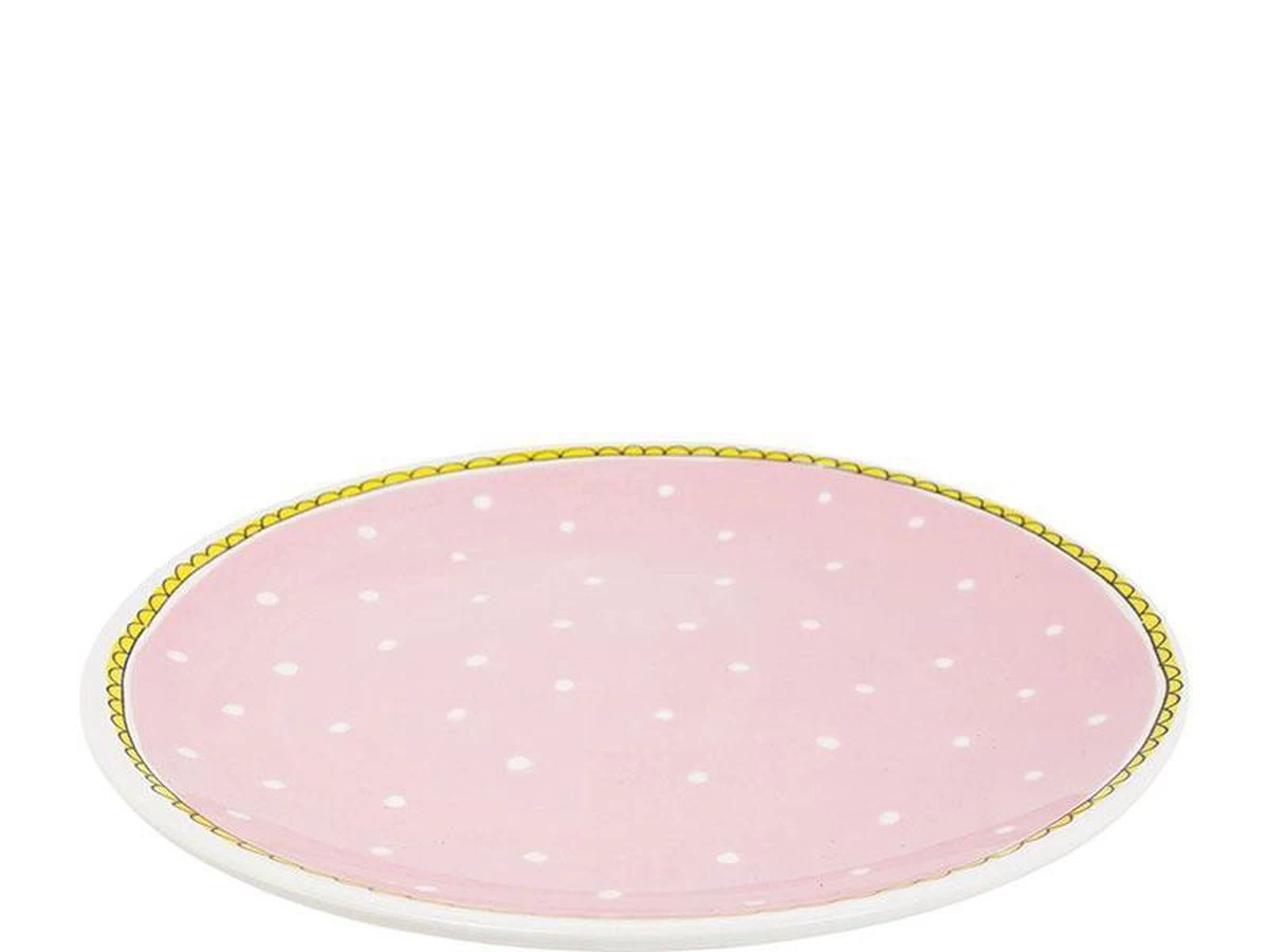 Even Bijkletsen Plat Bord Dot D26cm 4 Even Bijkletsen Plat Bord Dot D26cm - Afbeelding 2