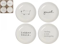 Gusta - Gebaksbordjes - ø 15 Cm - Set 4 Stuks - Porselein - Wit 11 Gusta - Gebaksbordjes - ø 15 Cm - Set 4 Stuks - Porselein - Wit -Keukenserie Winkel 1200x906 2