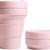 STOJO - Opvouwbare Beker - To Go - Roze - 237ml (8oz) - Herbruikbaar -Keukenserie Winkel 1200x923