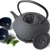 Tealøv THEE SET 1,25 LITER GIETIJZER | COMPLETE SET IN GESCHENKDOOS | Gietijzeren Theepot Met Roestvrijstalen Zeef, Gietijzeren Theekopjes En Onderzetter | In Authentiek Japanse Stijl | Kambin Zwart 2 Tealøv THEE SET 1,25 LITER GIETIJZER | COMPLETE SET IN GESCHENKDOOS | Gietijzeren Theepot Met Roestvrijstalen Zeef, Gietijzeren Theekopjes En Onderzetter | In Authentiek Japanse Stijl | Kambin Zwart -Keukenserie Winkel 1200x930 7