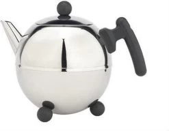 Bredemeijer - Theepot Bella Ronde 1,2L Zwart Beslag - Dubbelwandig -Keukenserie Winkel 1200x932