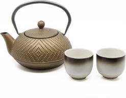 Bredemeijer - Theepot Fujian Goud 1.2L Met Filter -Keukenserie Winkel 1200x933