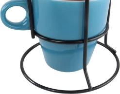 Orange85 Koffiekopjes - Met Houder - Set Van 6 - Gekleurd - 300 Ml - Keramiek -Keukenserie Winkel 1200x936