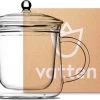 Vatten® Premium Glazen Theepot - 700ml - Dubbelwandig - Anti-drup - Transparant