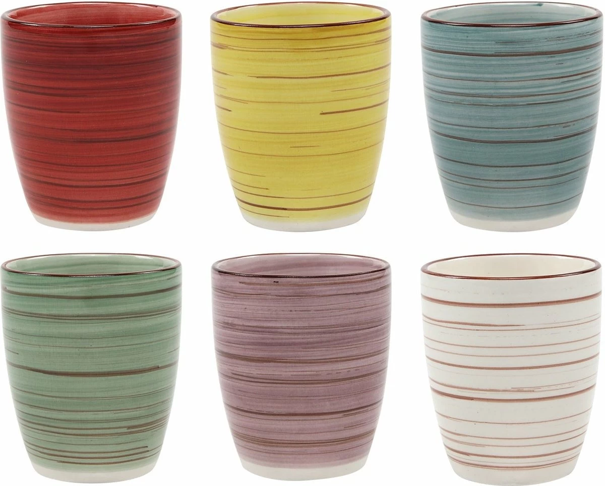 Studio Tavola Bekers Ocean Blue 160 Ml - 6 Stuks 6 Studio Tavola Bekers Ocean Blue 160 Ml - 6 Stuks - Afbeelding 4