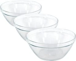 1x Glazen Chipsschalen/keukenschalen Pompei 26 Cm/3.6 Liter - Schalen/kommen/mengkommen Van Glas -Keukenserie Winkel 1200x965 1