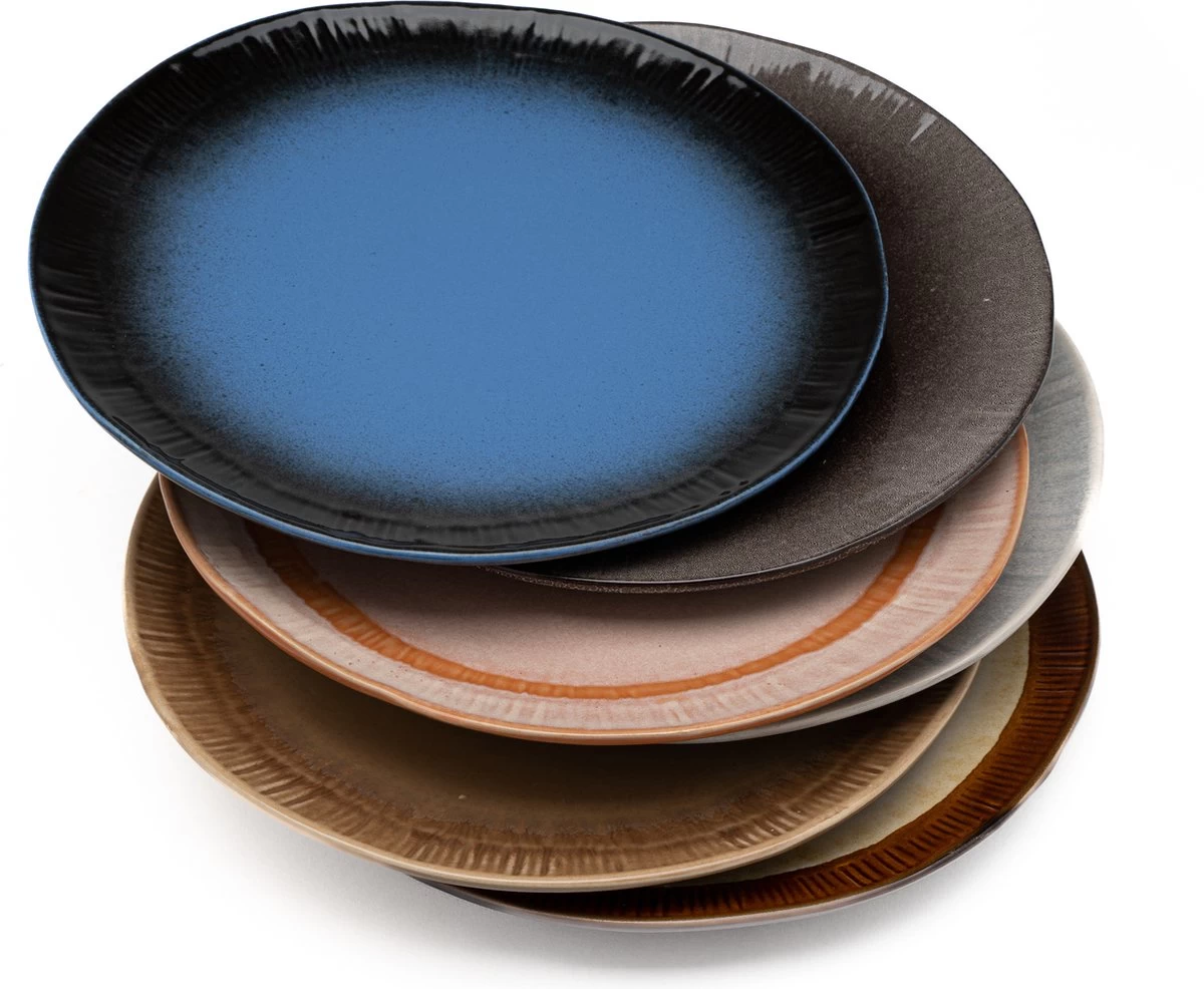 Dinerborden - Earth Borden - 27cm - Borden Set - Bordenset 6 Persoons - Porselein - Hip En Trendy - Allemaal Uniek 3 Dinerborden - Earth Borden - 27cm - Borden Set - Bordenset 6 Persoons - Porselein - Hip En Trendy - Allemaal Uniek