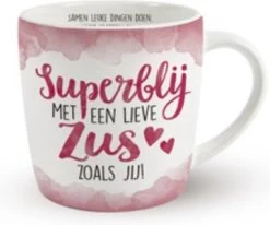 Enjoy Mok - Superblij Met Een Lieve Zus Zoals Jij - Met Binnentekst