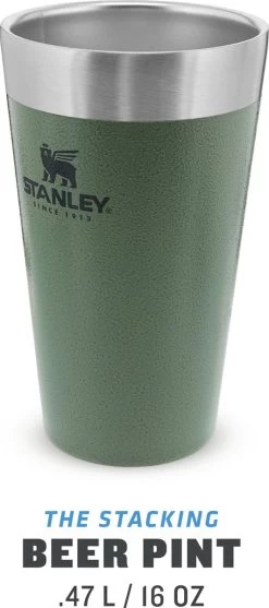 Stanley The Stacking Beer Pint 0,47l - Beker - Hammertone Green 28 Stanley The Stacking Beer Pint 0,47l - Beker - Hammertone Green -Keukenserie Winkel 532x1200