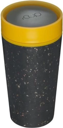 Circular&Co. Herbruikbare To Go Koffiebeker (rCUP) Zwart/geel 12oz/340ml -Keukenserie Winkel 590x1200