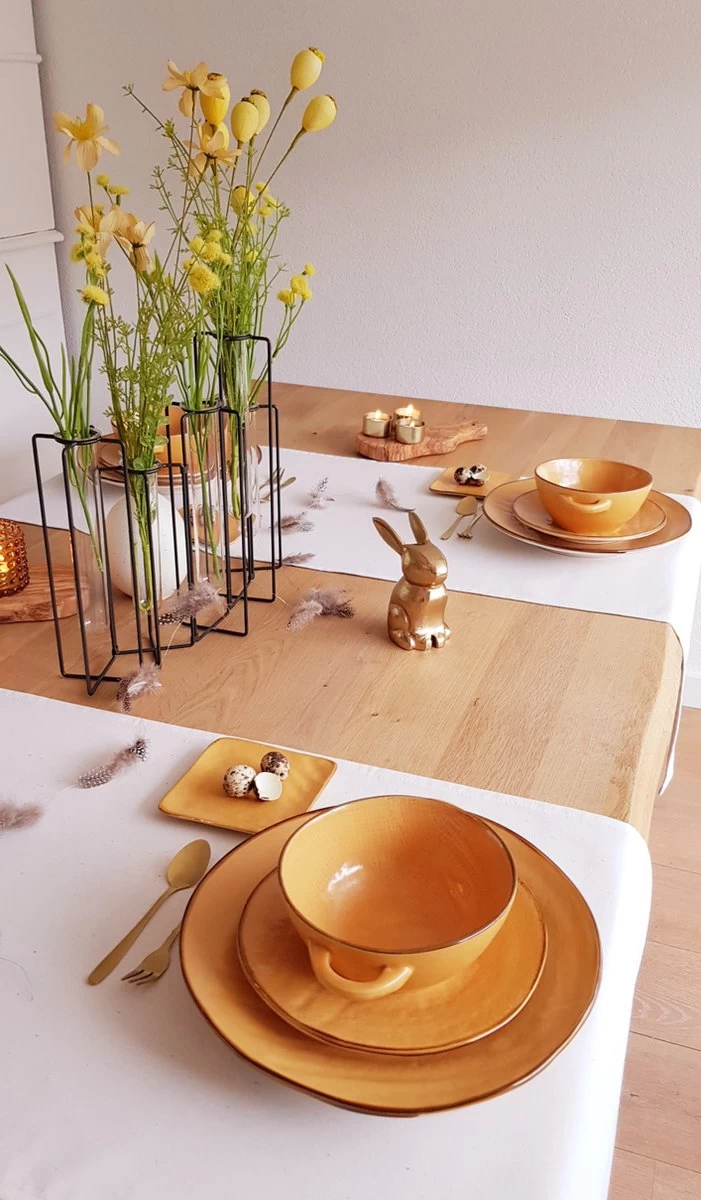 Vivi Oggi - Soepkommen Met Oor - Ø 15cm - Geel - Italië 5 Vivi Oggi - Soepkommen Met Oor - Ø 15cm - Geel - Italië - Afbeelding 3