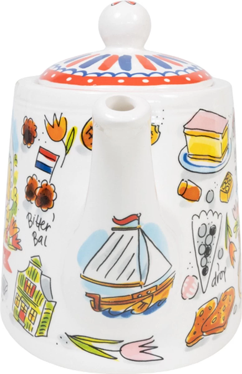 Theepot - Typisch Nederlands - Hollandse Cadeautjes - Holland Souvenir 5 Theepot - Typisch Nederlands - Hollandse Cadeautjes - Holland Souvenir - Afbeelding 3