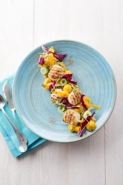 Cosy & Trendy Turbolino Plat Bord - Ø 27 Cm - Blauw - Set-6 -Keukenserie Winkel 800x1200 100