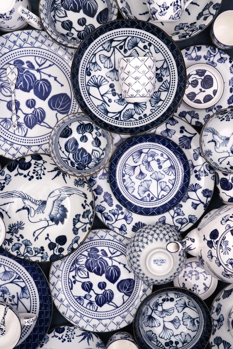 Tokyo Design Studio - Flora Japonica Mug Set 4pcs 8.5x10.2cm 380ml 4 Tokyo Design Studio - Flora Japonica Mug Set 4pcs 8.5x10.2cm 380ml - Afbeelding 2