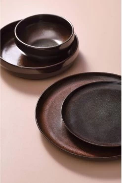 Palmer Serviesset Bama Copper Stoneware 6-persoons 24-delig Koper -Keukenserie Winkel 804x1200