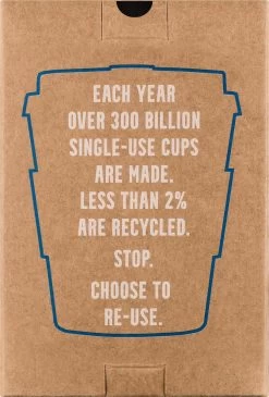 Ecoffee Cup Dotonburi PLA - Koffiebeker To Go 350 Ml - Blauw Siliconen -Keukenserie Winkel 812x1200