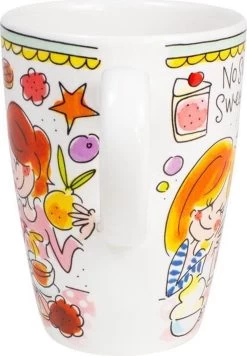 Blond Amsterdam Even Bijkletsen Beker XL 500 Ml - Mint Rand -Keukenserie Winkel 833x1200 2