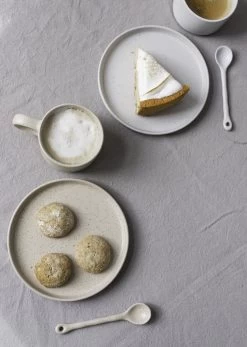 Gebaksbordjes - Taart Bordjes - 4 Stuks - Vaatwasser Bestendig - Keramiek - Wit - Beige - Bruin - Naturel -Keukenserie Winkel 855x1200 3