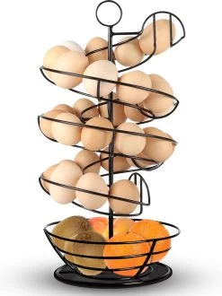 Eiermand – Eierrek – Eierhouder – Eieren – Zwart - Pasen - Tot 40 Eieren - 360° - BAULK® -Keukenserie Winkel 897x1200 2