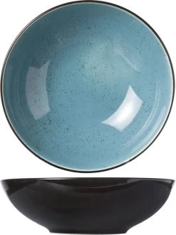 Cosy&Trendy Finesse Blue Diep Bord - Ø 20 Cm X 6.2 Cm - Set-6