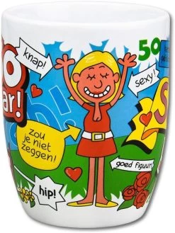 Cartoonmok Sarah - 50 Jaar -Keukenserie Winkel 901x1200 2