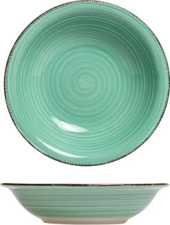 Studio Tavola Diepe Borden Summer Green ø 21 Cm - 6 Stuks -Keukenserie Winkel 907x1200 1