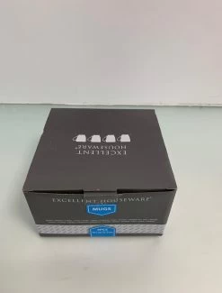 Excellent Houseware Set Van 4x Stuks Bekers/mokken Wit 380 Ml Van Porselein - Melkbekers -Keukenserie Winkel 913x1200