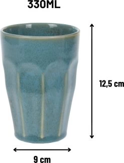 Orange85 Cappuccino Mokken - Latte Macchiato Glazen - 330 Ml - Hittebestendig - Set Van 4 - Porselein - Multicolor - Cappuccino Glazen - Cappuccino Kopjes -Keukenserie Winkel 914x1200