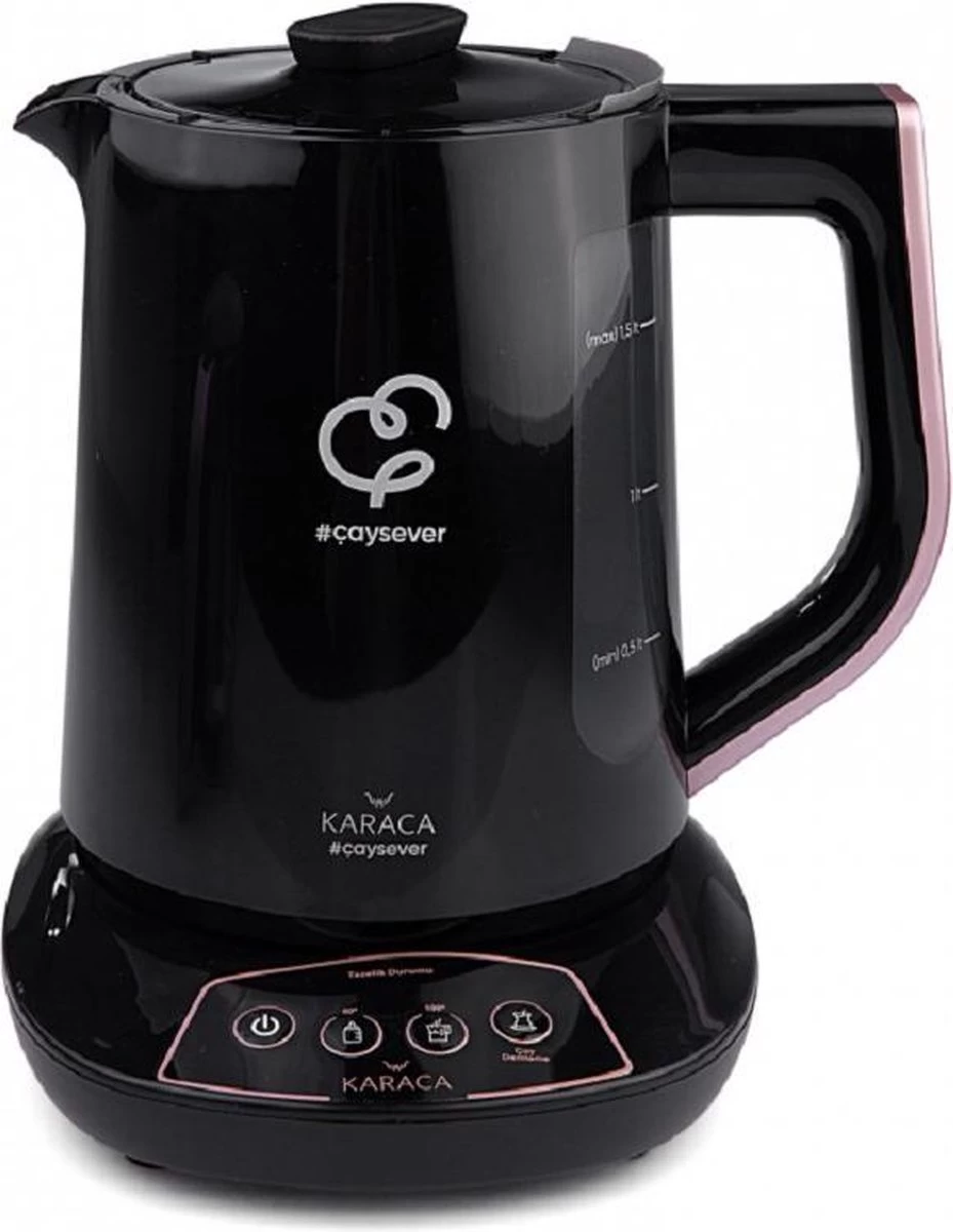 Karaca Caysever Caydanlik - Turkse Theepot Elektrisch - Theepot Kan Praten 4 Karaca Caysever Caydanlik - Turkse Theepot Elektrisch - Theepot Kan Praten - Afbeelding 2
